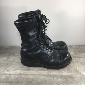 Corcoran XCS2525 Black Leather Field Jump Mens Safety Toe Combat Boots Size 11.5